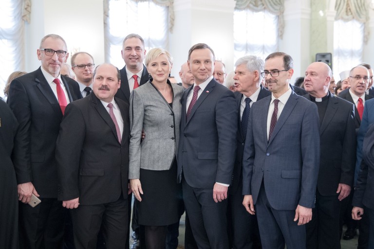 Spotkanie noworoczne u prezydenta Andrzeja Dudy