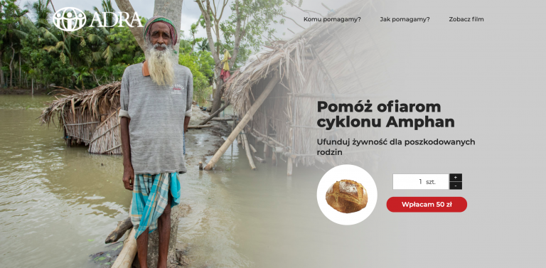 Pomoc dla ofiar cyklonu w Indiach i Bangladeszu