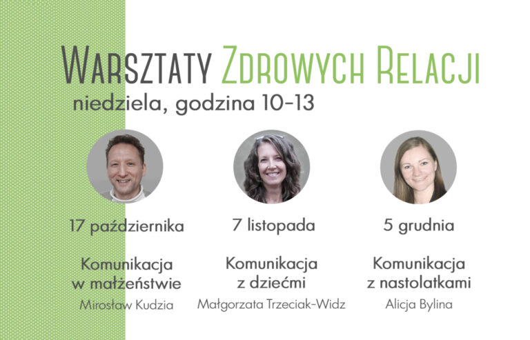 Warsztaty Zdrowych Relacji – zaproszenie
