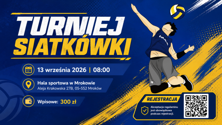 Zaproszenie na turniej siatkówki halowej